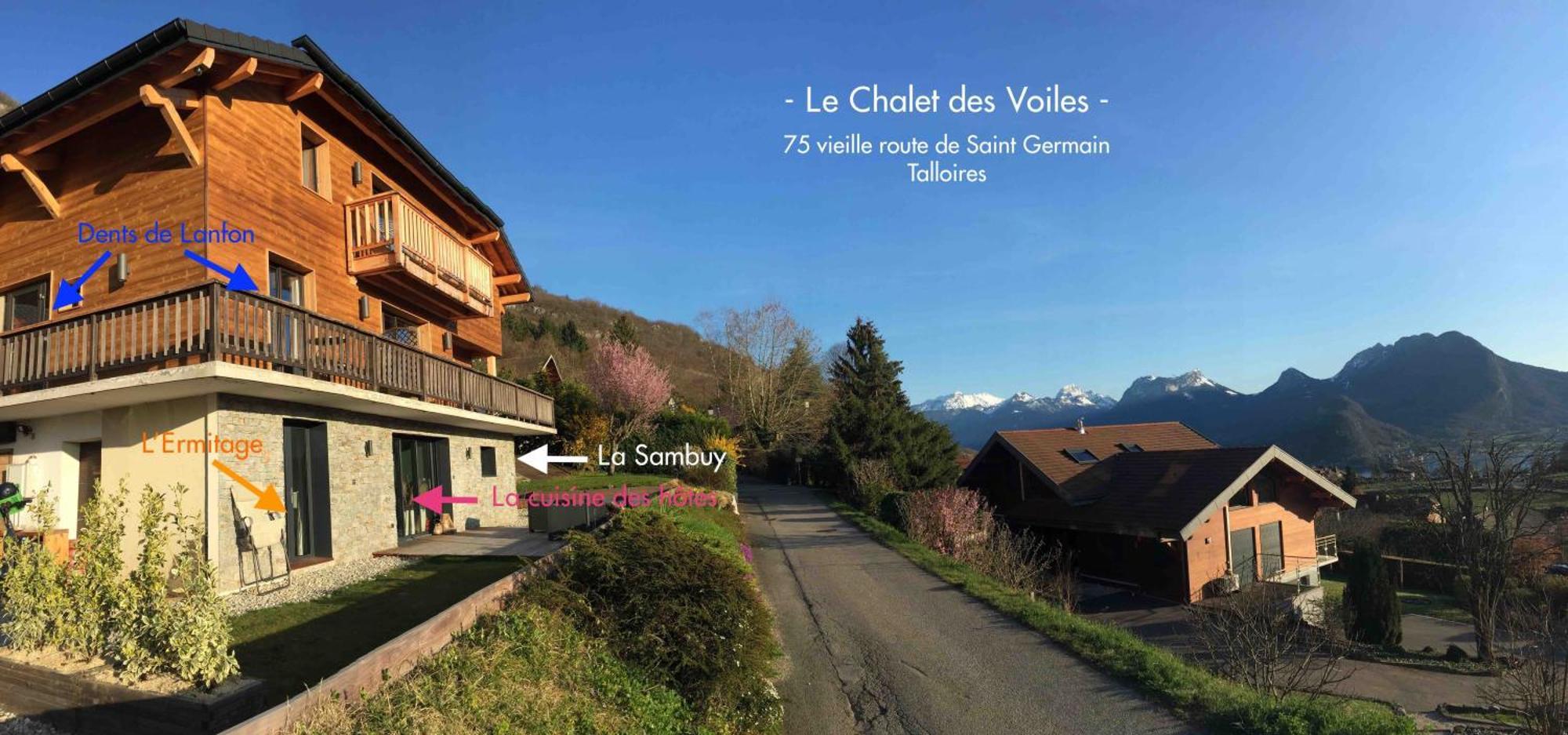 Le Chalet Des Voiles Panzió Talloires Kültér fotó